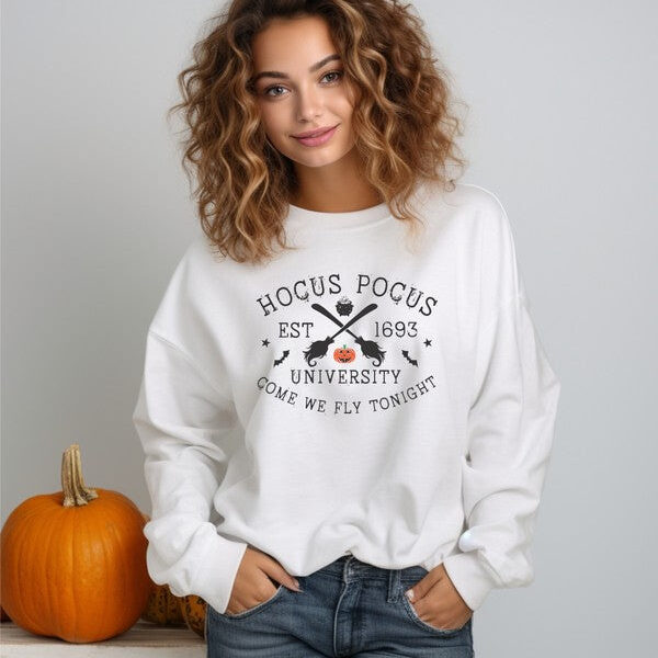 Hocus Pocus University Graphic Crew Sweatshirt